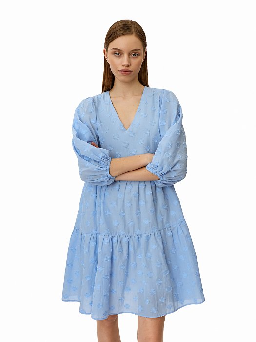 Трапециевидное укороченное платье : фото №3