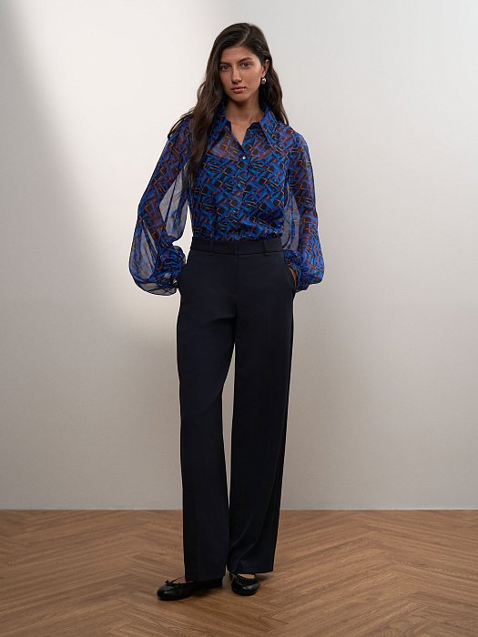 Блуза из шифона с принтом: фото №2