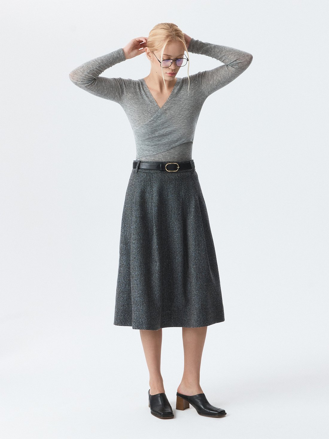 Юбка-миди из букле: фото №1