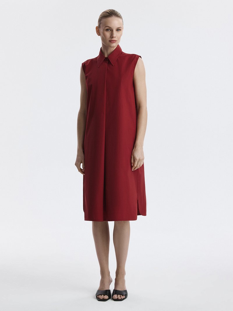 Платье-миди из 100% хлопка