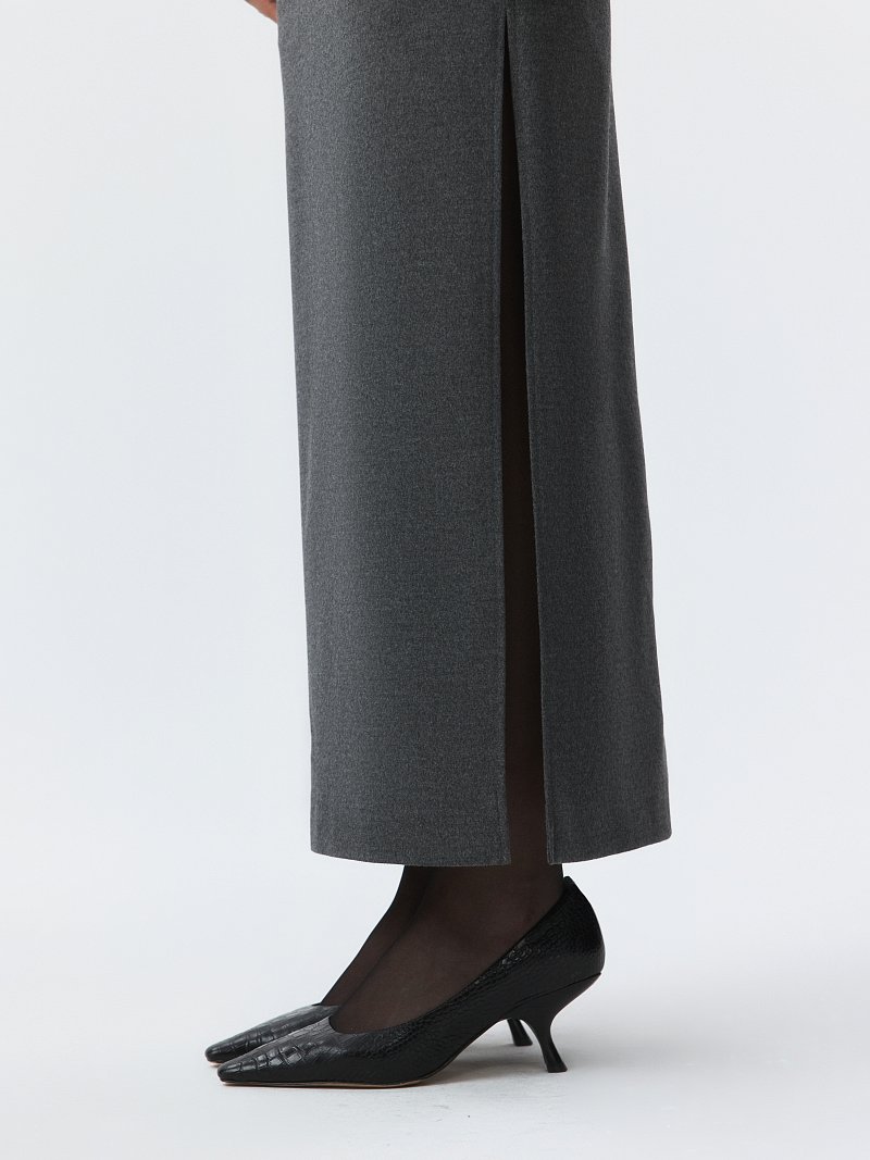 Прямая юбка-макси