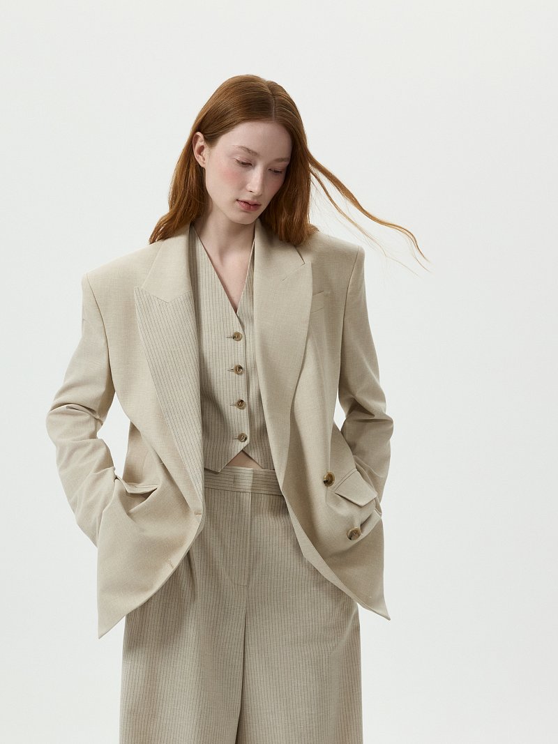 Жакет со льном 