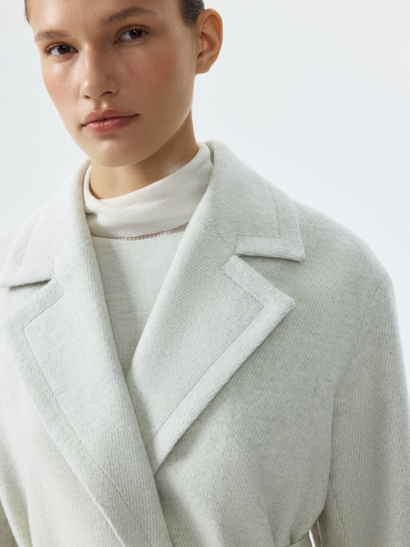 Пальто-халат в полоску