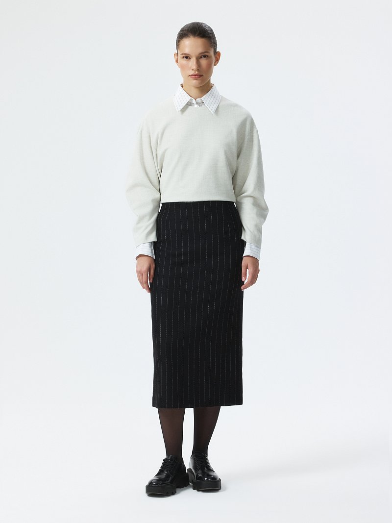 Юбка из шерстяной фланели