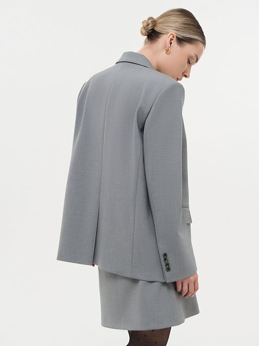 Однобортный жакет оверсайз: фото №4