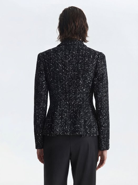 Твидовый жакет с хлопком: фото №6