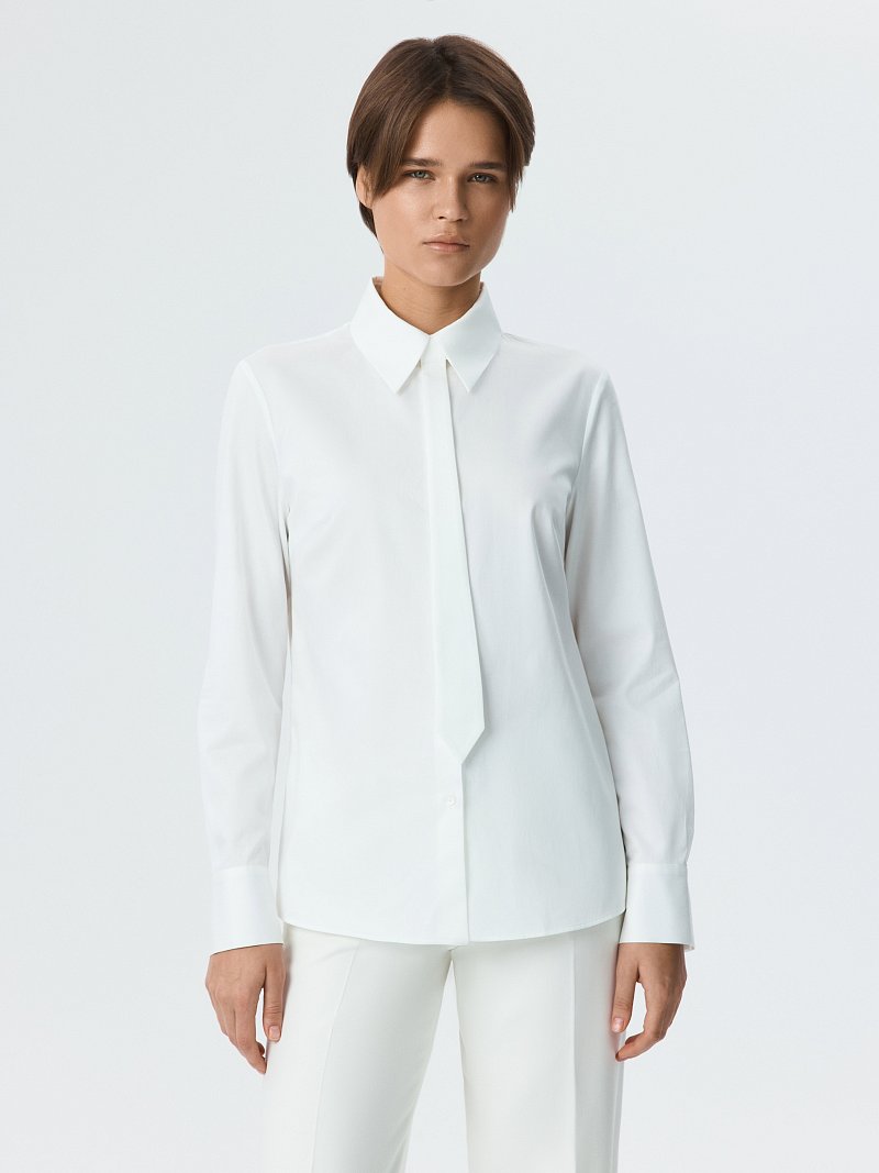 Рубашка со съемным галстуком