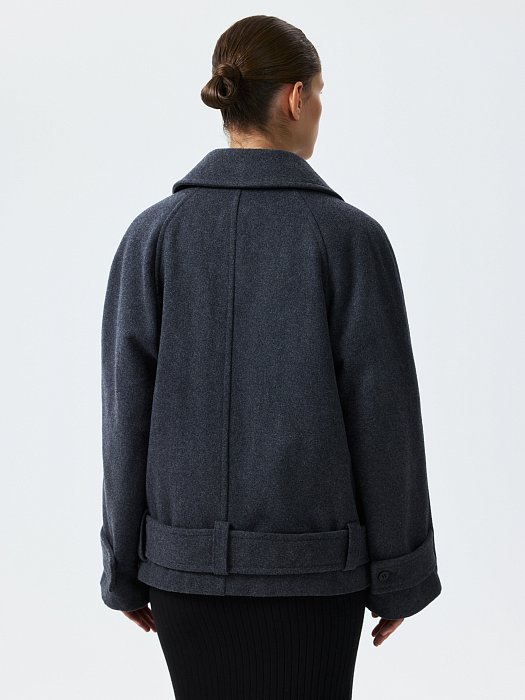 Полупальто со съемным мехом: фото №5