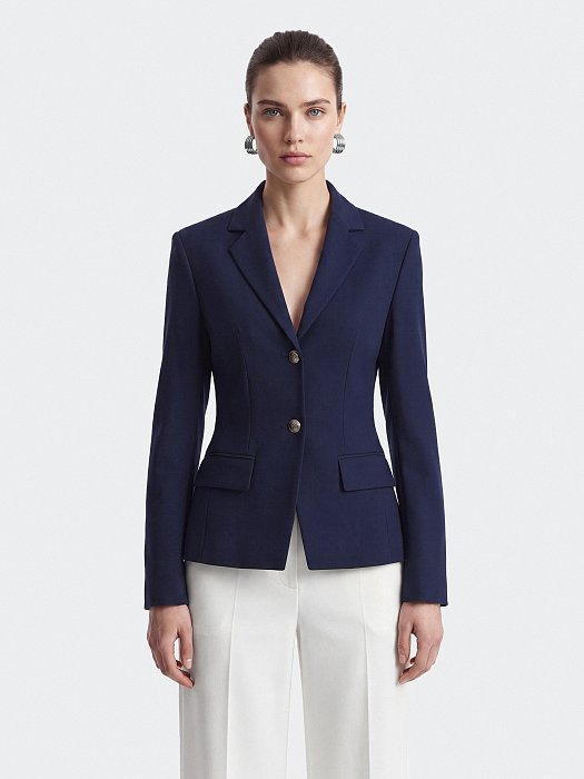 Приталенный жакет с шерстью (Р158): фото №4