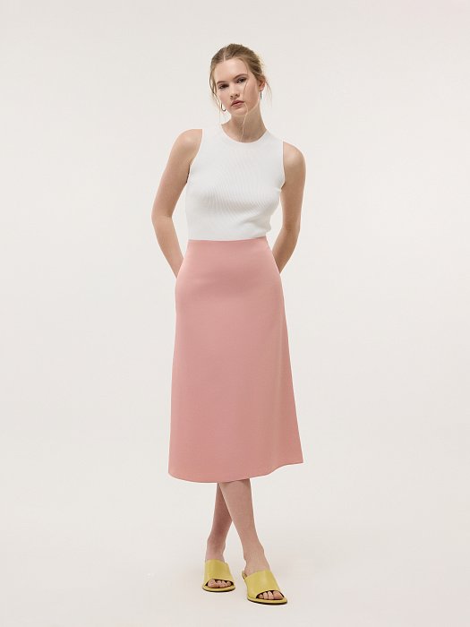 Юбка-миди из сатина: фото №2