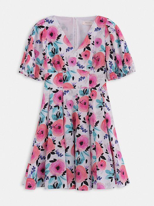 Платье-мини с V-вырезом: фото №6