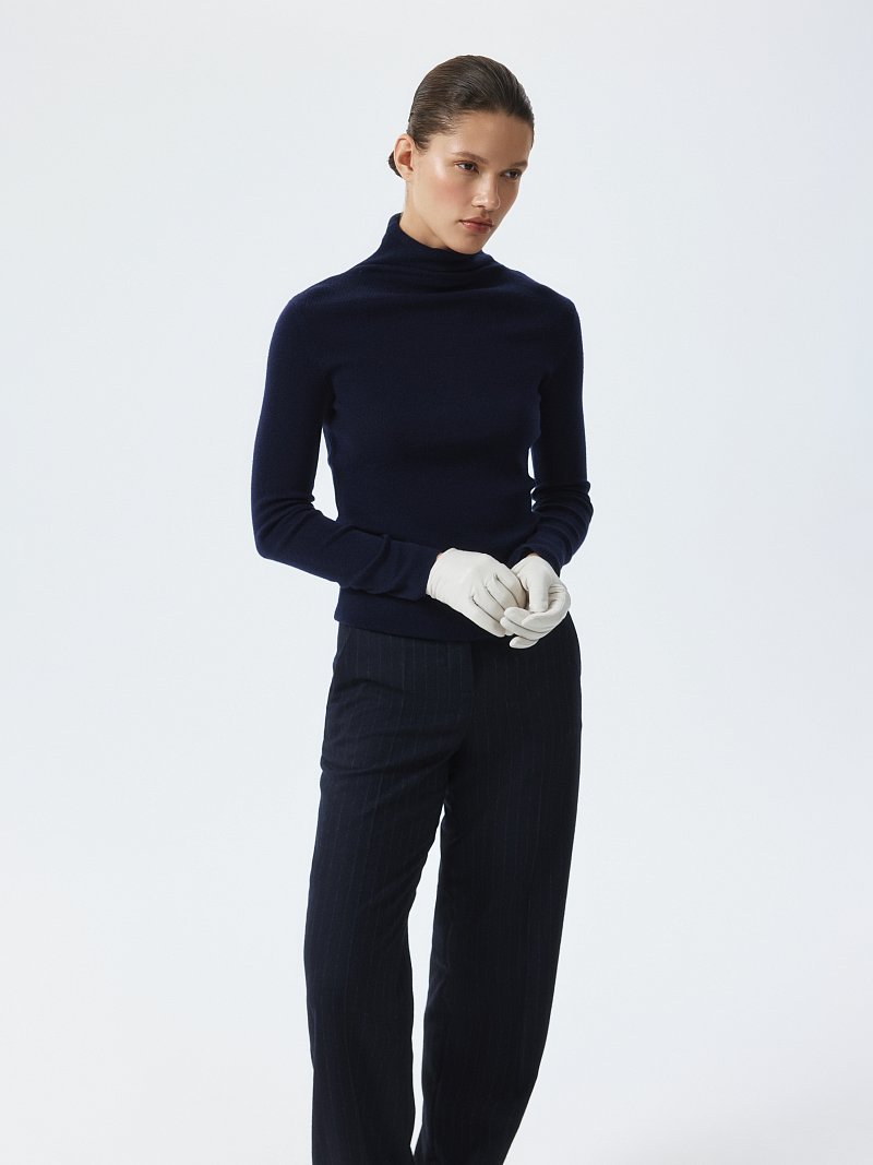 Брюки из фланели в полоску