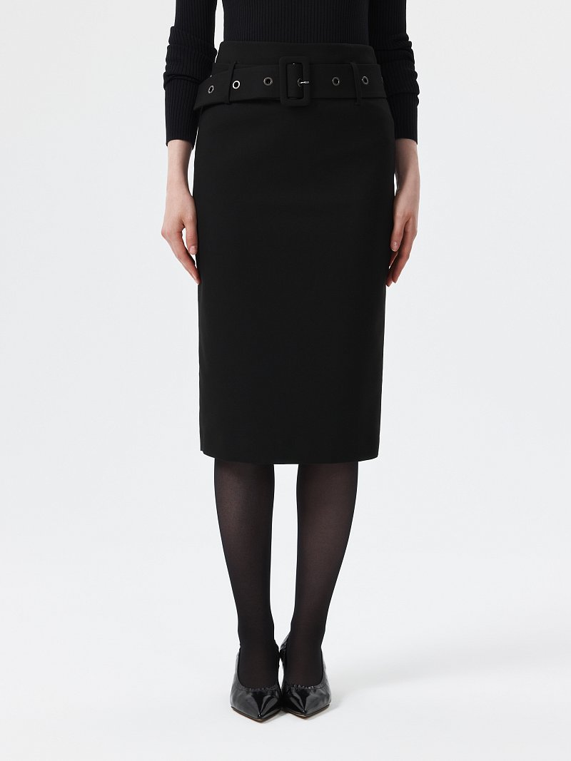 Юбка-карандаш с ремнем 