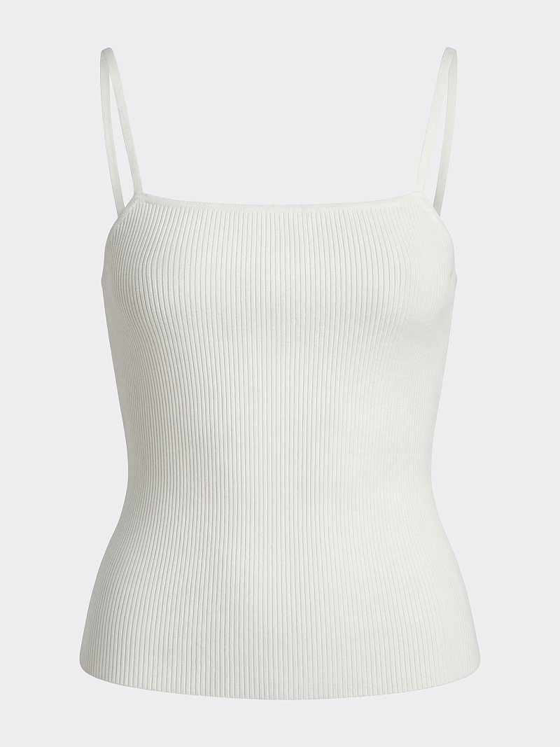 Трикотажный топ на бретелях