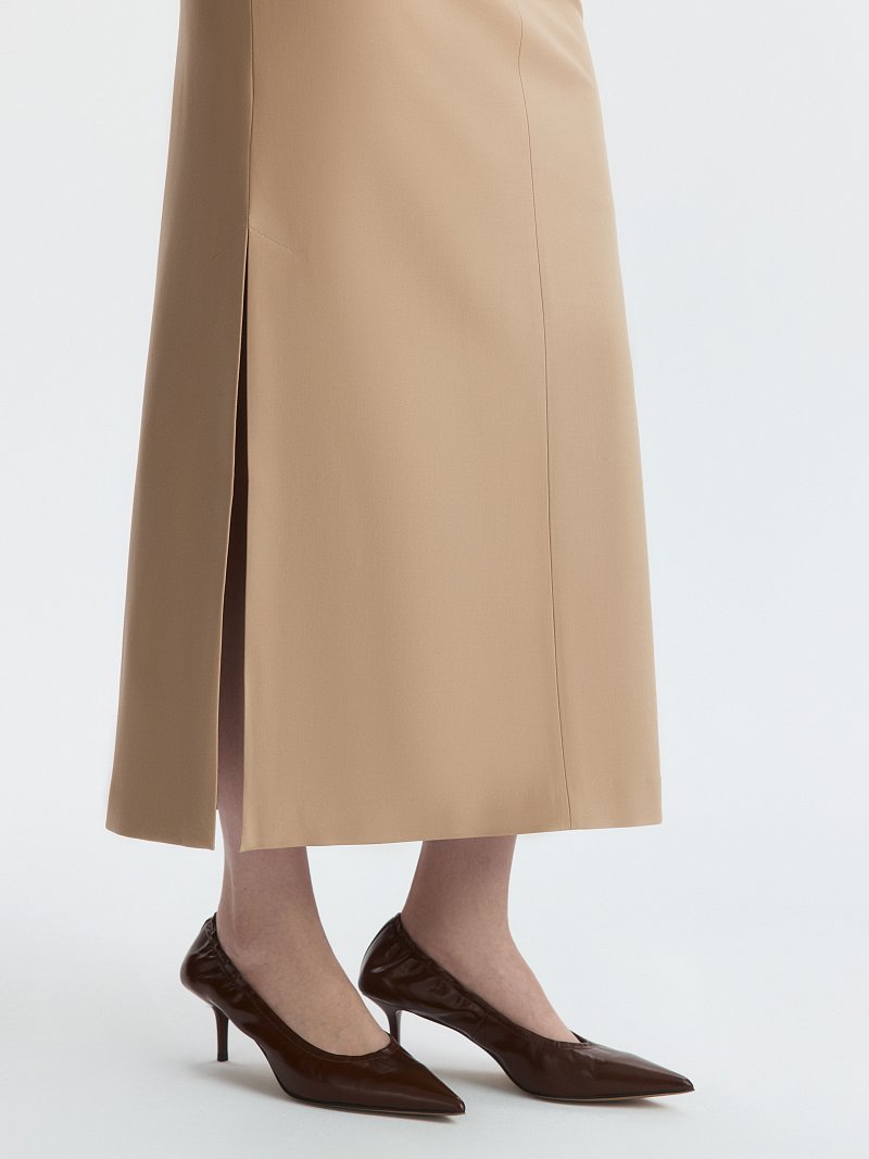 Прямая юбка из вискозы