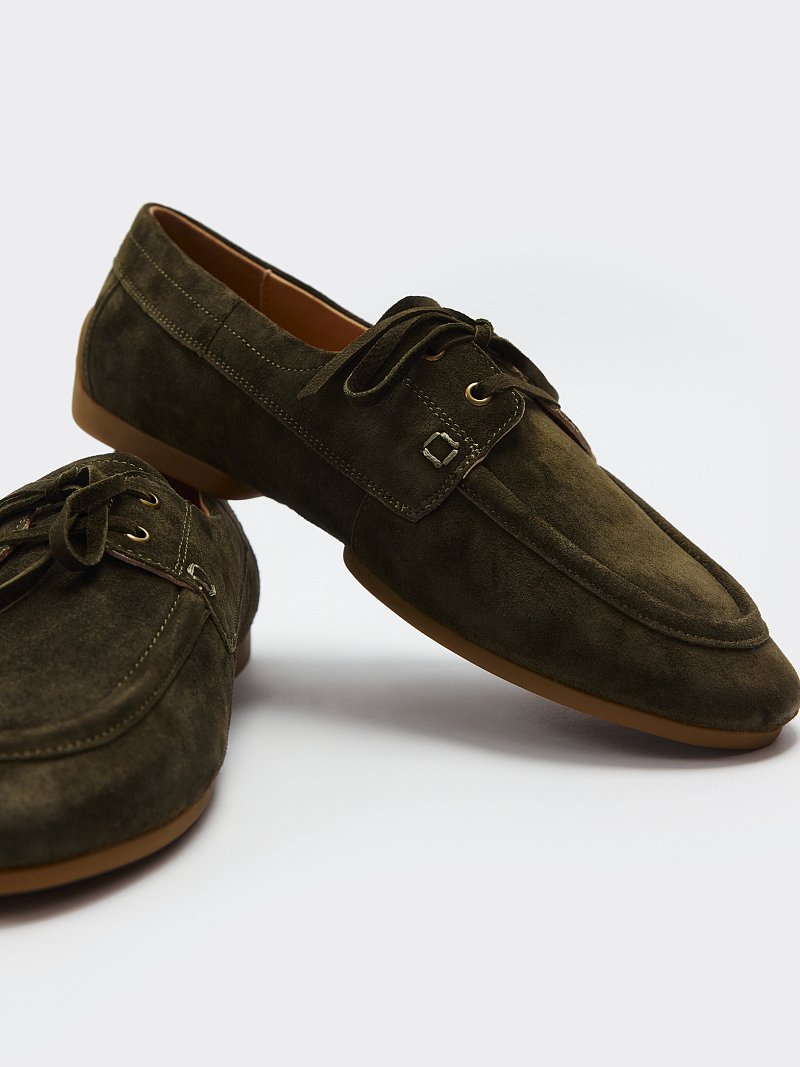 Полуботинки из натуральной замши