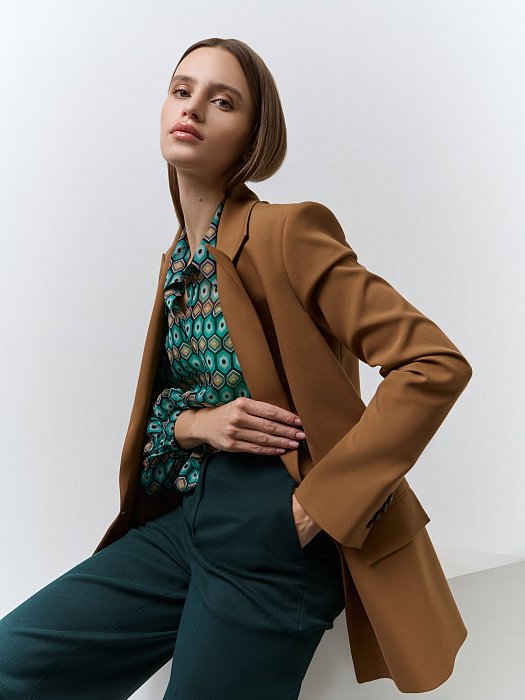 Блуза из шифона с принтом: фото №6