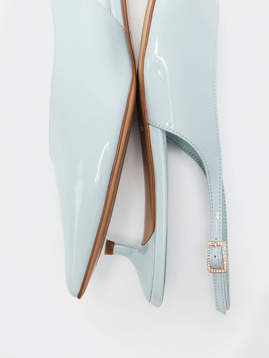 Лаковые туфли с открытой пяткой: фото №5