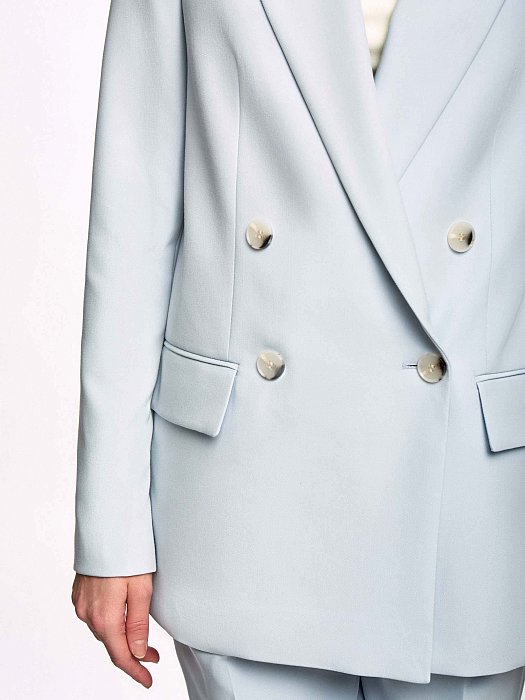 Двубортный прямой жакет: фото №2