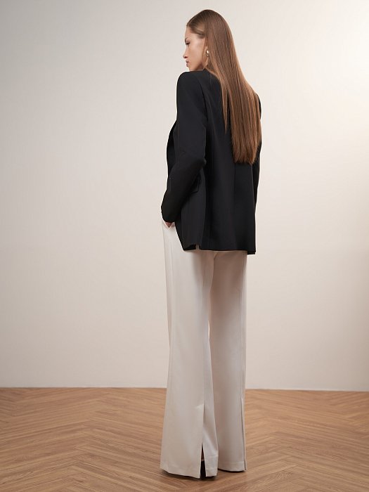 Брюки-клеш с разрезами: фото №4