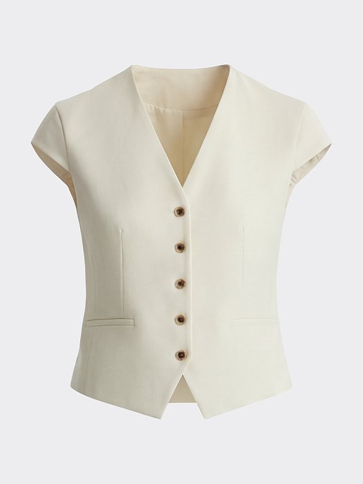 Атласный жилет с рукавами: фото №6