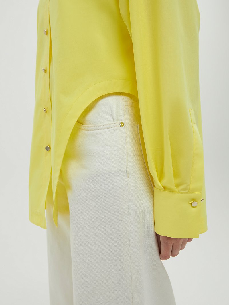 Рубашка с асимметричным низом