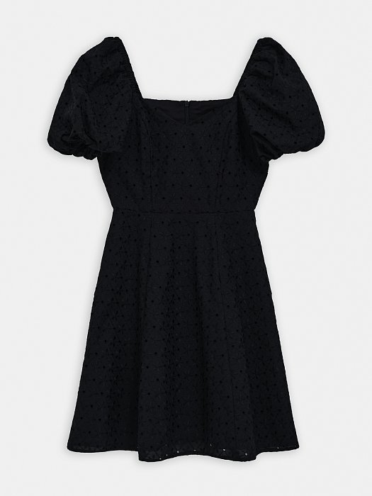 Платье-мини из хлопка с вышивкой: фото №7