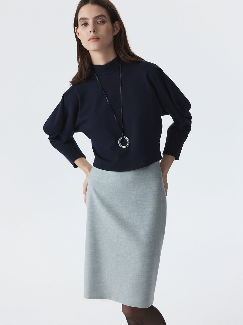 Зауженная юбка-мини