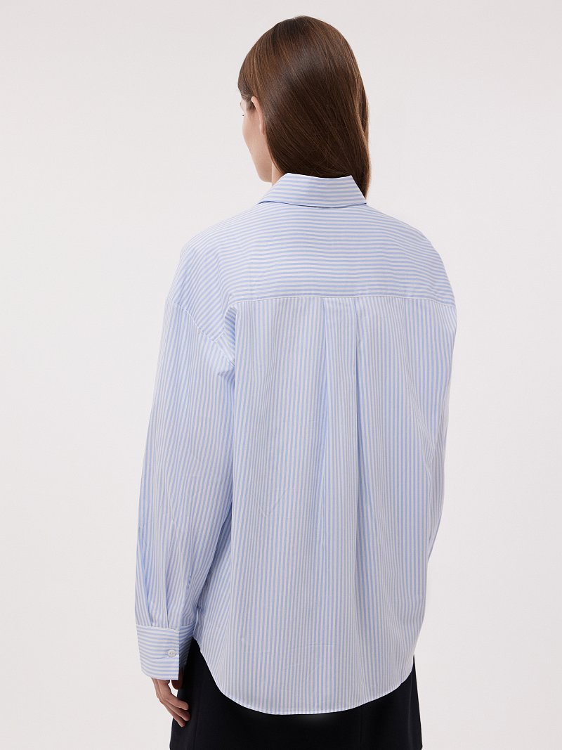 Рубашка из хлопка в полоску