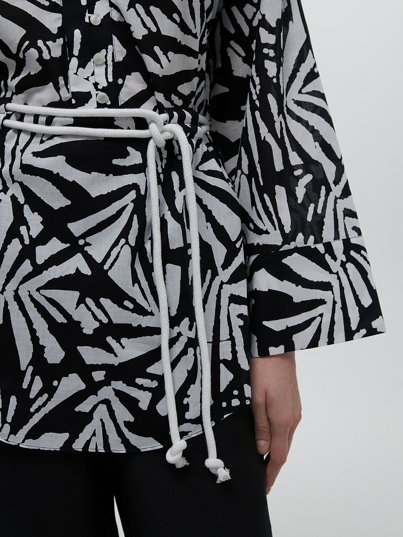 Хлопковая туника на кулиске