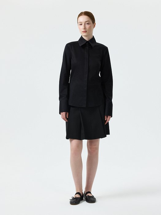 Приталенная блуза из хлопка (Р158): фото №2