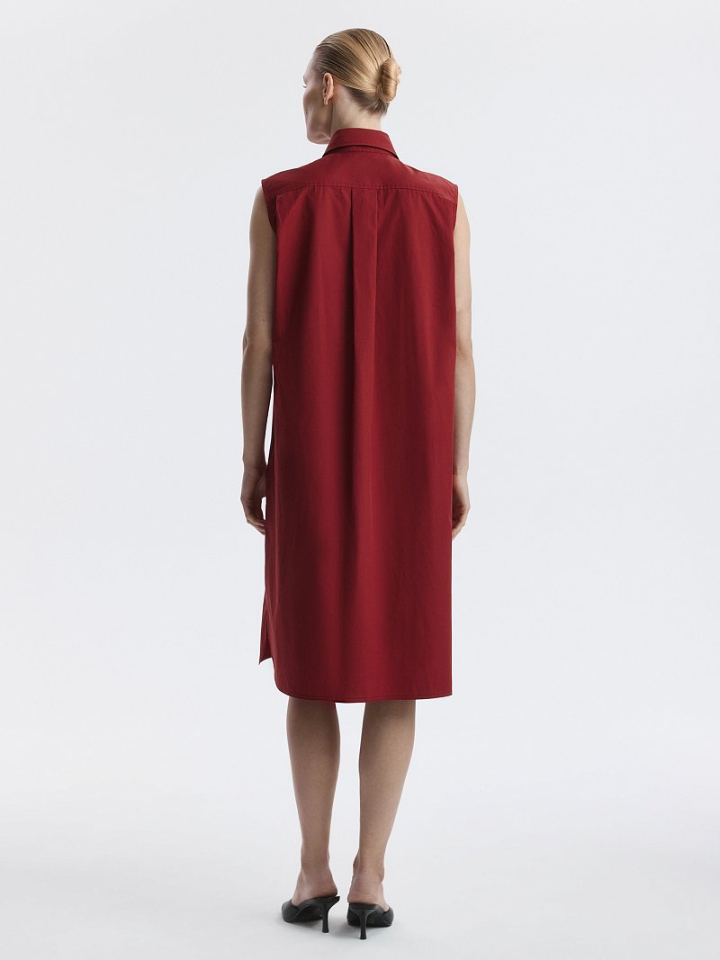 Платье-миди из 100% хлопка