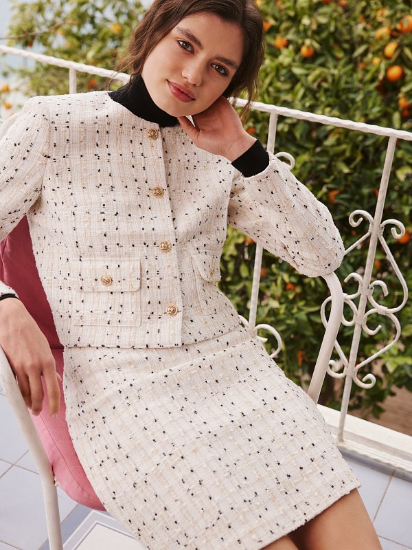 Юбка-трапеция мини