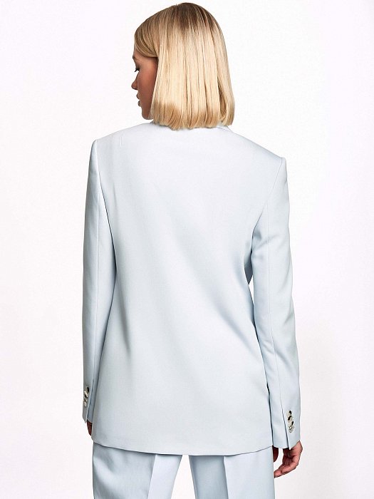 Двубортный прямой жакет: фото №3