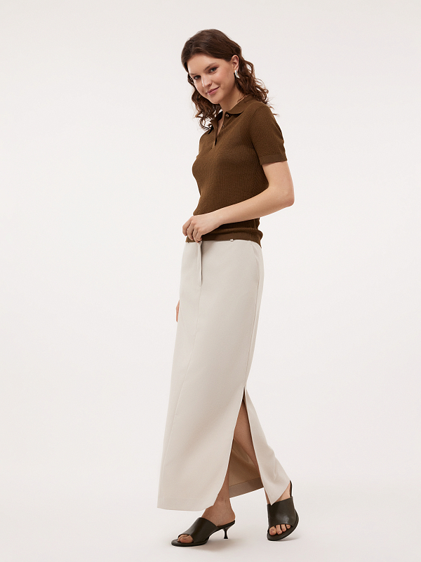 Юбка-макси с разрезами