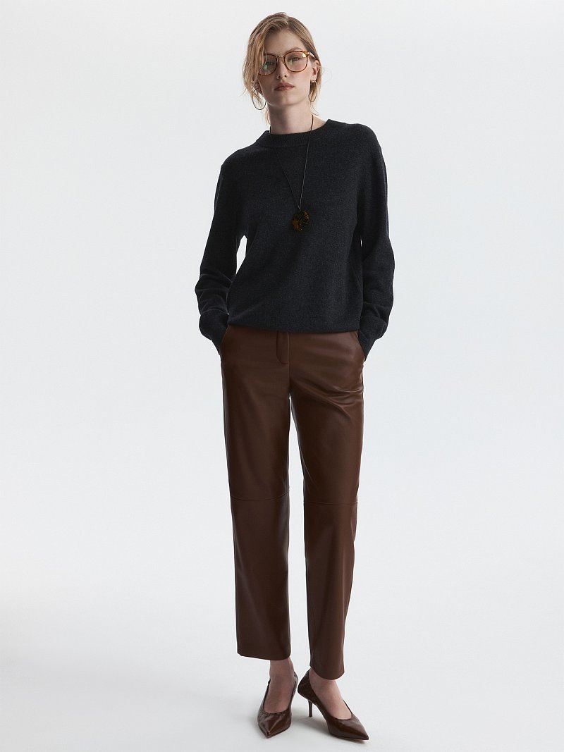 Брюки из искусственной кожи