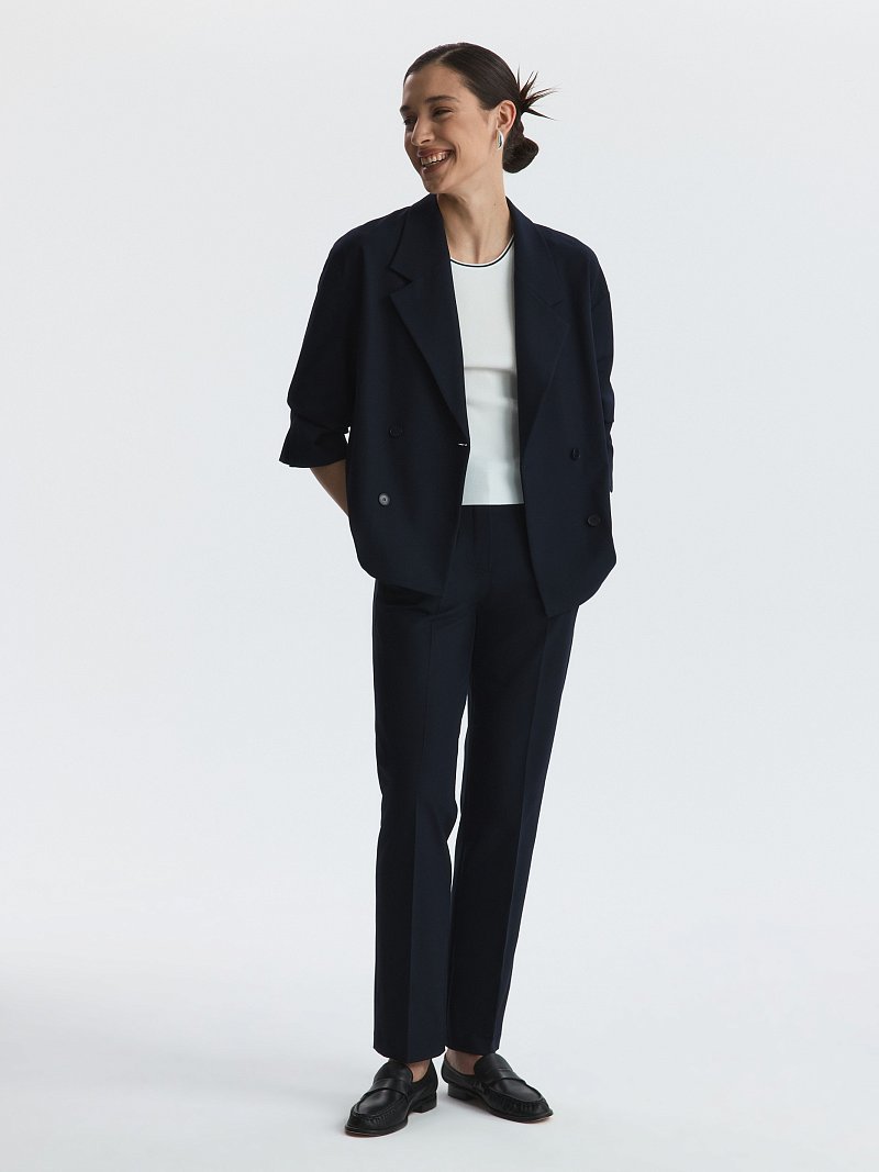 Брюки зауженного кроя