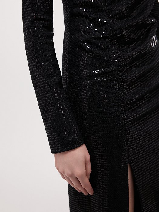 Платье-макси с пайетками: фото №4