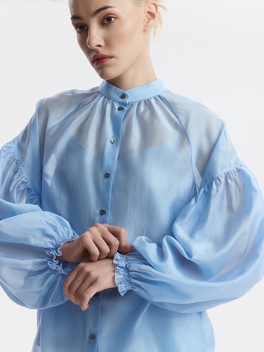 Свободная блуза из тенселя: фото №4