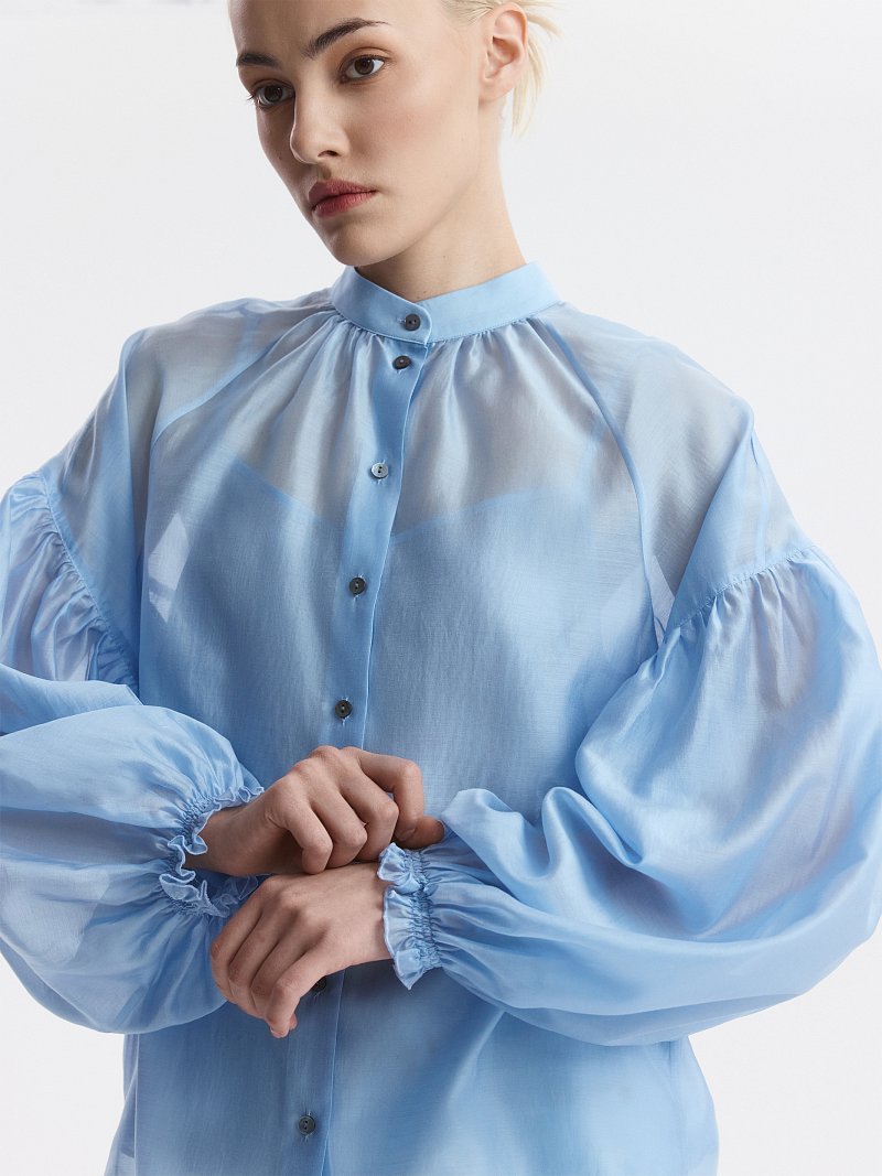 Свободная блуза из тенселя