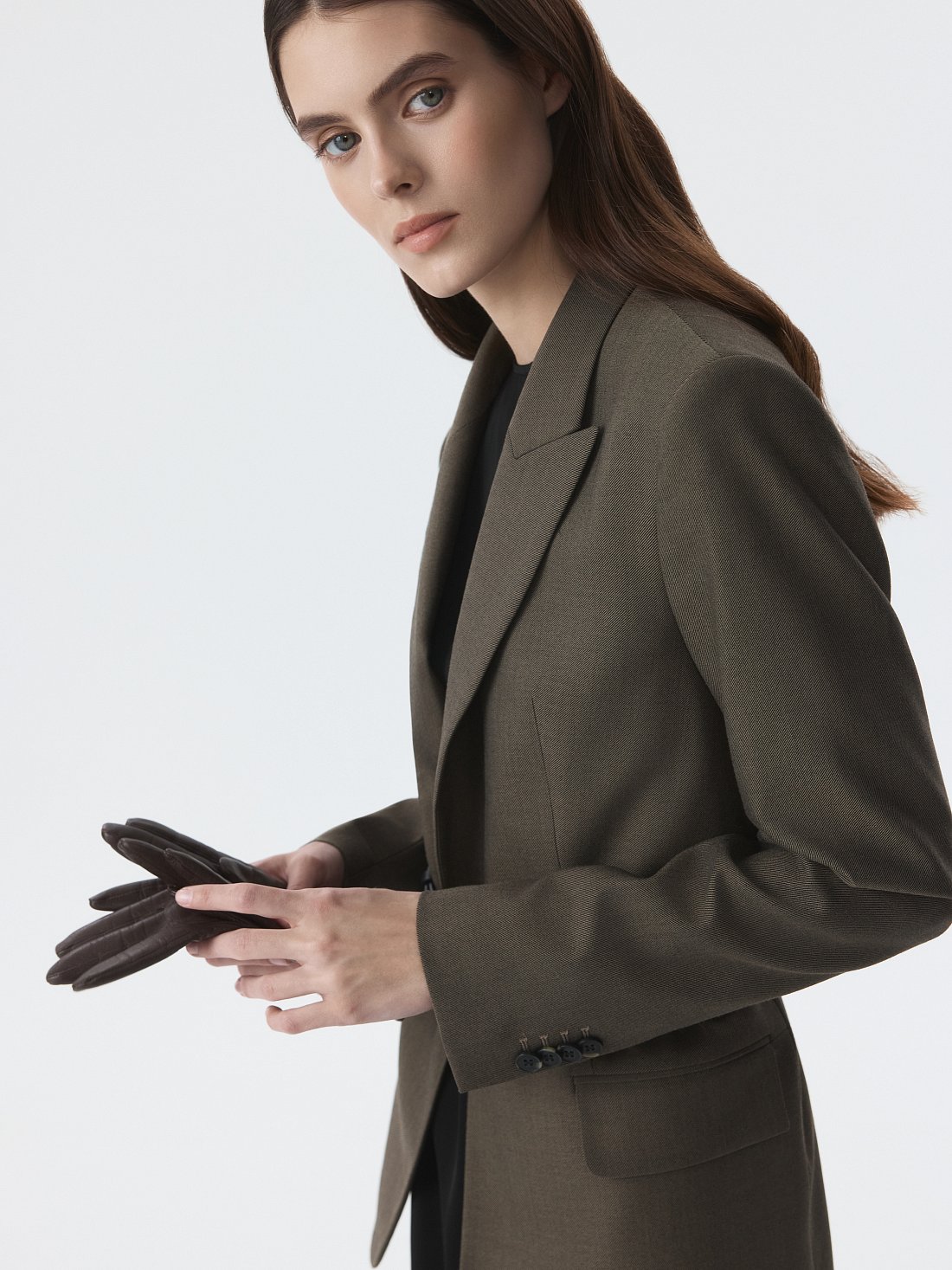 Прямой однобортный жакет: фото №1