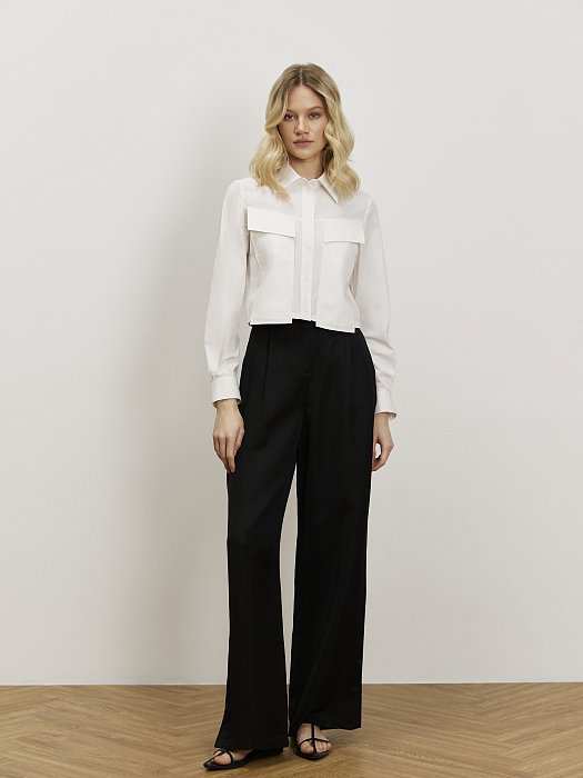 Укороченная рубашка: фото №3