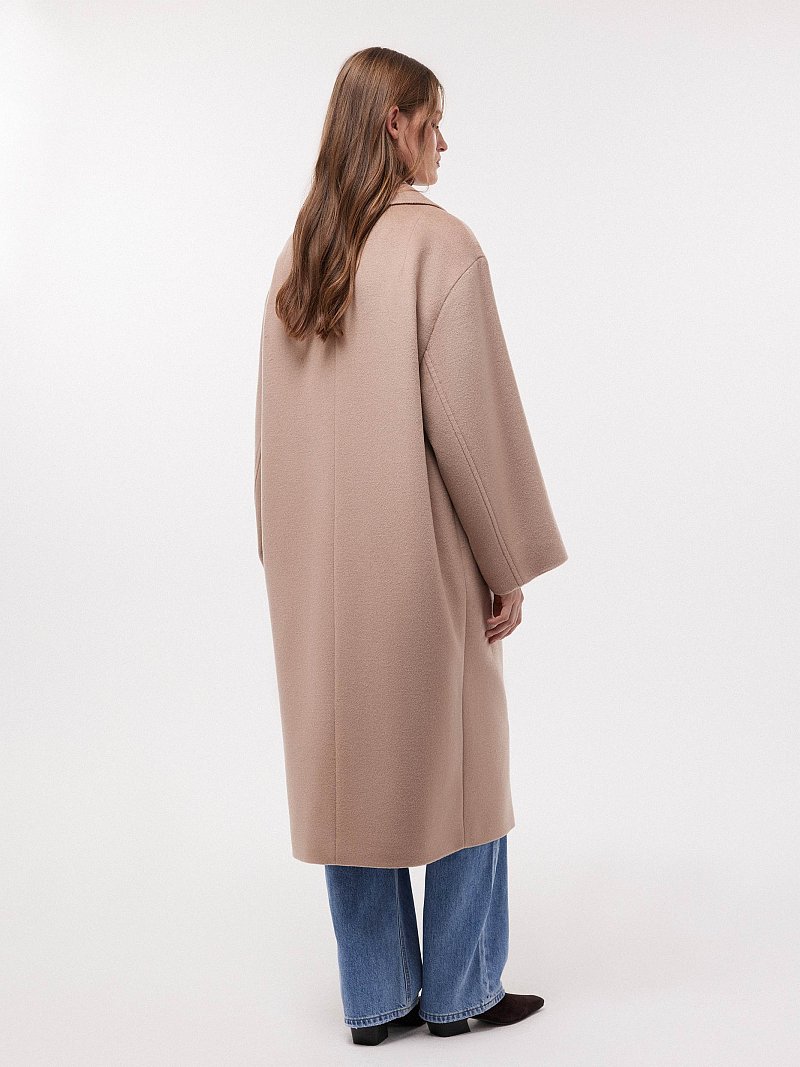 Двубортное пальто оверсайз