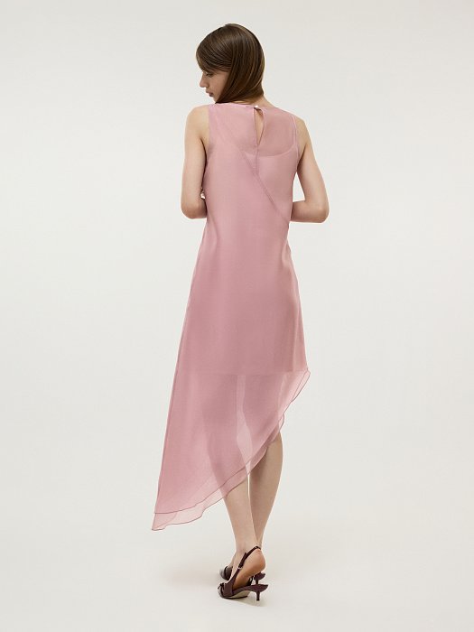 Асимметричное платье из органзы: фото №7