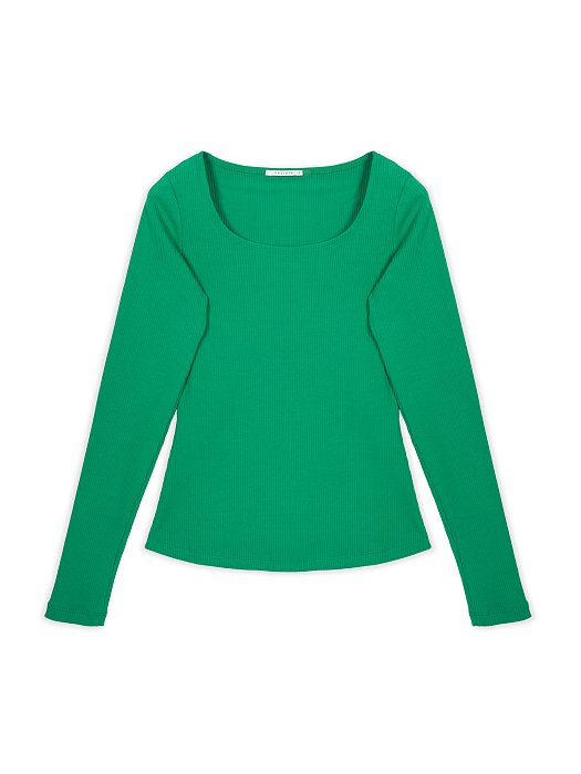 Лонгслив из эластичного хлопка в рубчик: фото №10