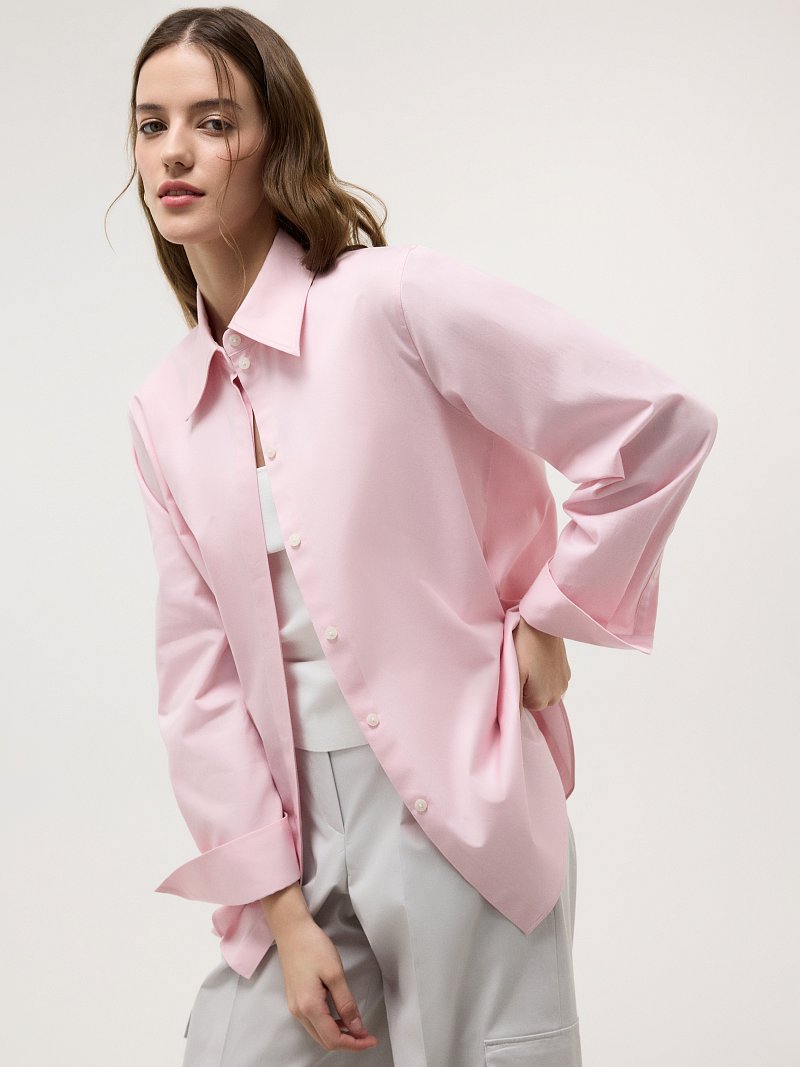 Рубашка оверсайз из хлопка