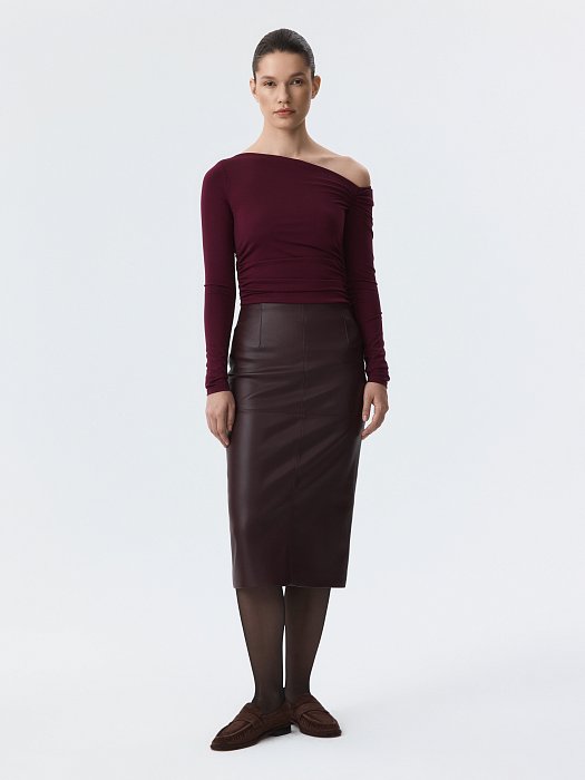 Юбка-карандаш из экокожи : фото №2