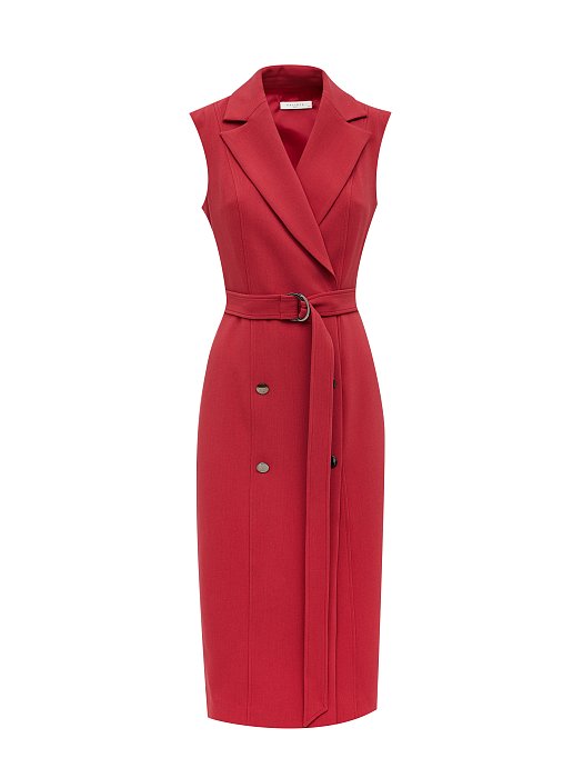 Платье с запахом и поясом: фото №6