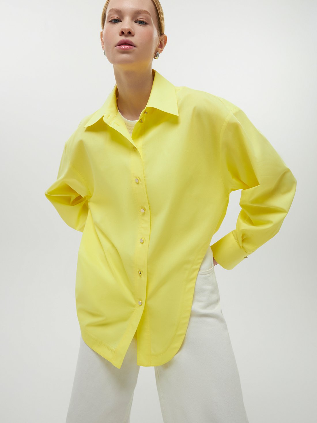 Рубашка с асимметричным низом: фото №1