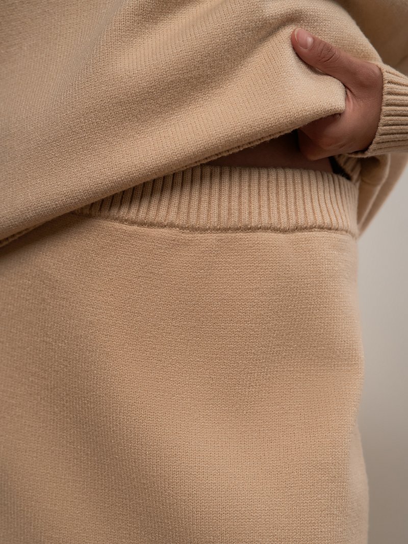 Юбка-миди из вязаного трикотажа